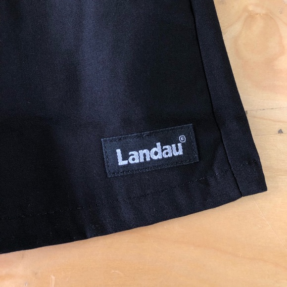 Landau Women’s Black Rounded V-Neck Tunic Scrub - Picture 4 of 7